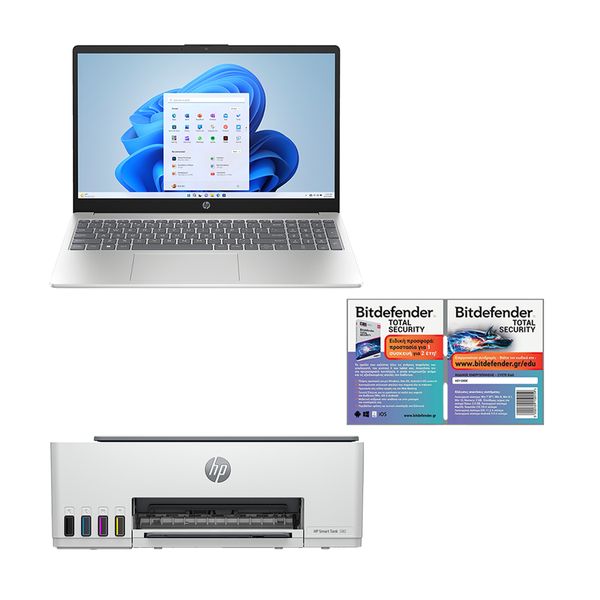 HP 15-FC0011NV R7-7730U/16GB/512GB &amp Smart Tank 580 &amp Bitdefender Total Security Set