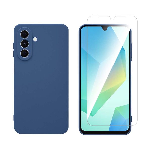 Redshield Samsung Galaxy A26 Silicone Blue & Tempered Glass Θήκη Κινητού & Προστατευτικό Οθόνης