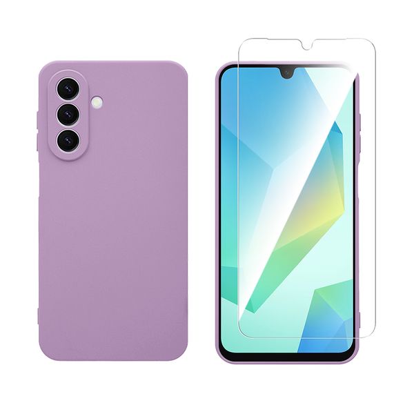Redshield Samsung Galaxy A26 Silicone Purple & Tempered Glass Θήκη Κινητού & Προστατευτικό Οθόνης