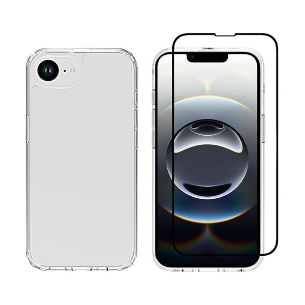 Redshield iPhone 16E Acrylic TN & Full Face Tempered Glass Θήκη Κινητού & Προστατευτικό Οθόνης