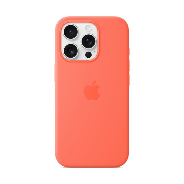 Apple iPhone 16 Pro Silicone Case with MagSafe Tangerine Θήκη Κινητού