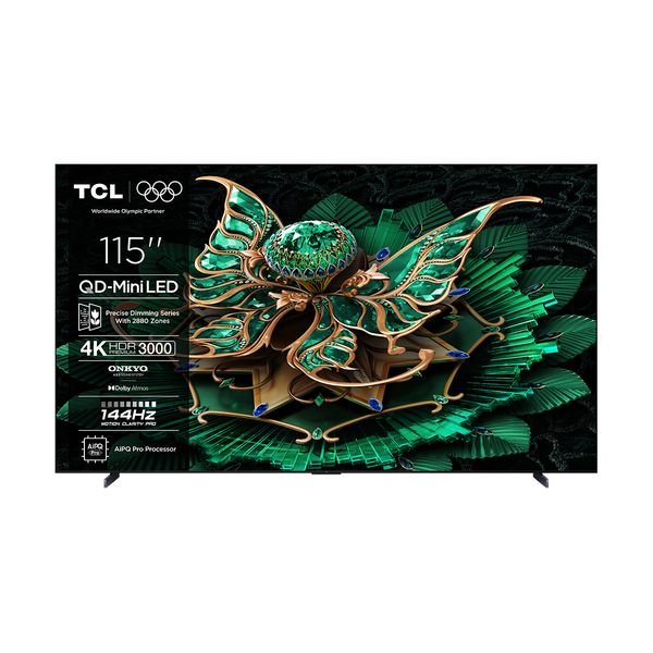 TCL QD Mini-LED 115C7K 115" Τηλεόραση Google TV 4K