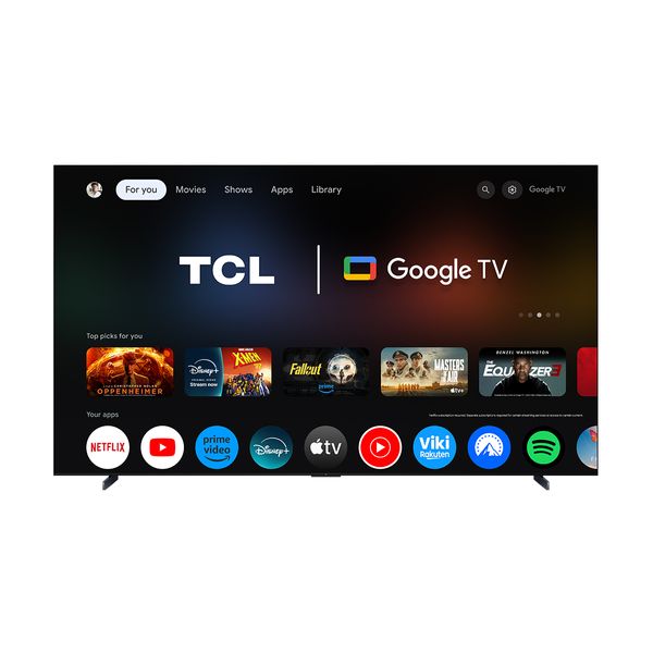 TCL QD Mini-LED 85C7K 85" Τηλεόραση Google TV 4K
