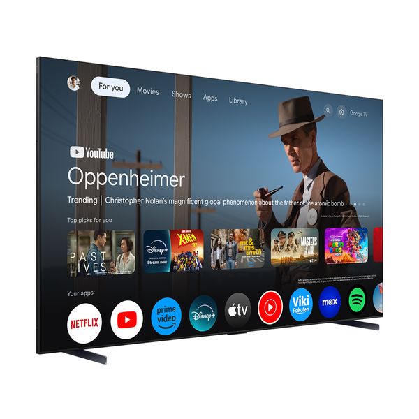TCL QD Mini-LED 85C7K 85" Τηλεόραση Google TV 4K