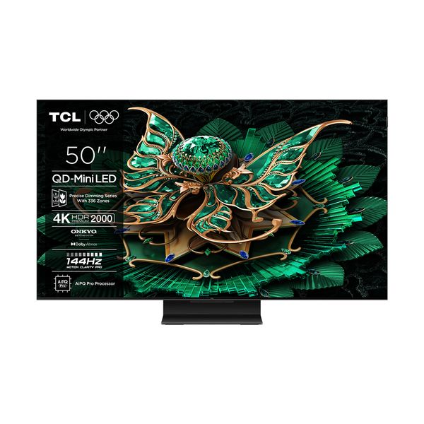 TCL QD Mini-LED 50C7K 50" Τηλεόραση Google TV 4K