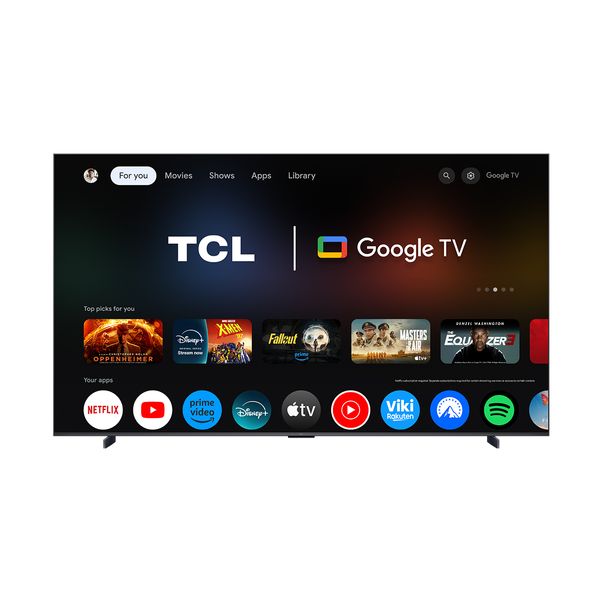 TCL QD Mini-LED 98C6K 98" Τηλεόραση 4K Google TV