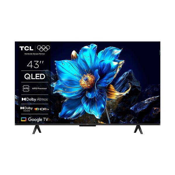 TCL QLED 43P7K 43" Τηλεόραση Google TV 4K
