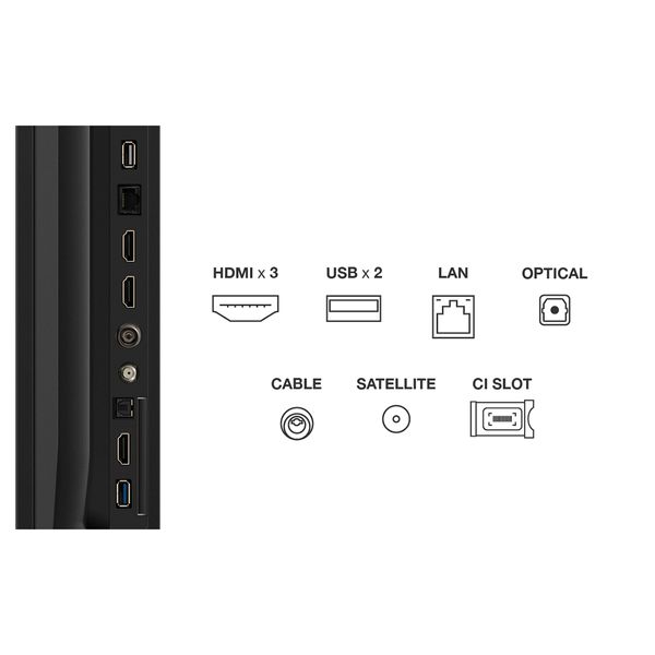 TCL LED 75V6C 75" Τηλεόραση Google TV 4K