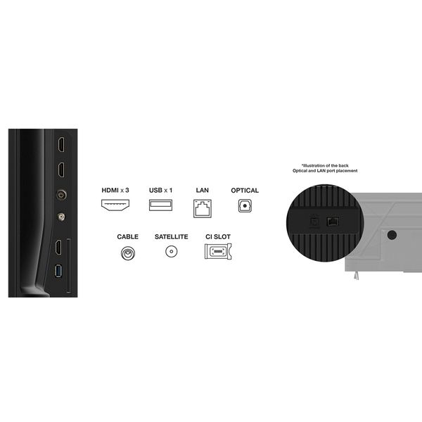 TCL LED 43V6C 43" Τηλεόραση Google TV 4K