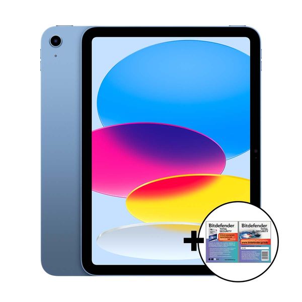 Apple iPad A16 4GB/256GB Wi-Fi Blue &amp Bitdefender Total Security Tablet