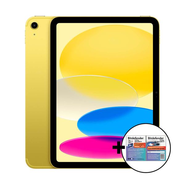 Apple iPad A16 4GB/512GB 5G Yellow &amp Bitdefender Total Security Tablet