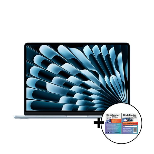 Apple MacBook Air 13&quot M4 10-Core/24GB/512GB/10-Core GPU Sky Blue &amp Bitdefender Total Security Laptop