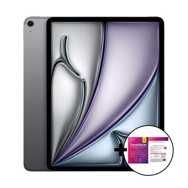 Apple iPad Air 11 M3 8GB/512GB 5G Space Grey &amp ZoneAlarm Extreme Security Tablet