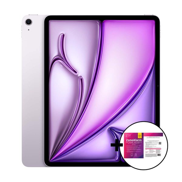Apple iPad Air 13&quot M3 8GB/1TB Wi-Fi Purple &amp ZoneAlarm Extreme Security Tablet