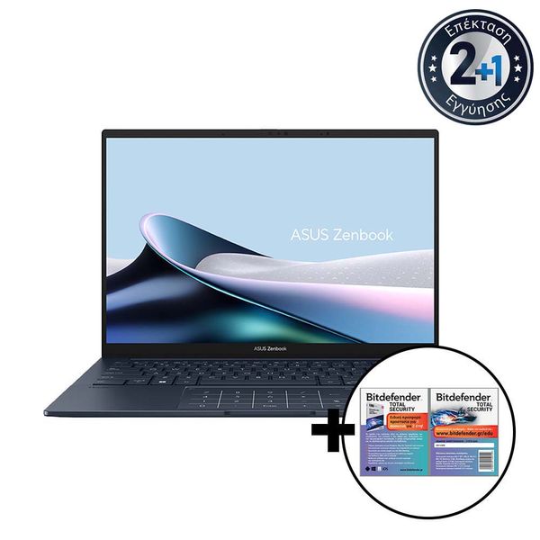 Asus Zenbook 14 OLED UX3405CA-OLED-PZ412X Ultra 9-285H/32GB/1TB &amp Bitdefender Total Security Laptop