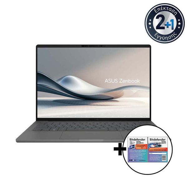 Asus Zenbook A14 UX3407RA-OLED-QD010W Snapdragon X Elite-X1E78100/32GB/1TB &amp Bitdefender Total Security Laptop