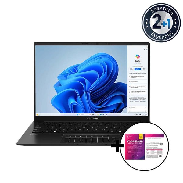 Asus Zenbook 14 UM3406KA-OLED-PP157W R7-8840HS/32GB/1TB &amp ZoneAlarm Extreme Security Laptop