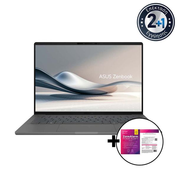 Asus Zenbook A14 UX3407RA-OLED-QD010W Snapdragon X Elite-X1E78100/32GB/1TB &amp ZoneAlarm Extreme Security Laptop