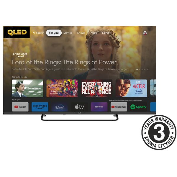 F&U QLED FLG50141QL 50" Τηλεόραση Google TV 4K