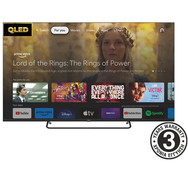 F&U QLED FLG65141QL 65" Τηλεόραση Google TV 4K