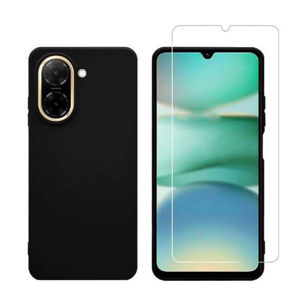 Redshield Για Redmi A5 Silicone Black Θήκη Κινητού & Προστατευτικό Οθόνης