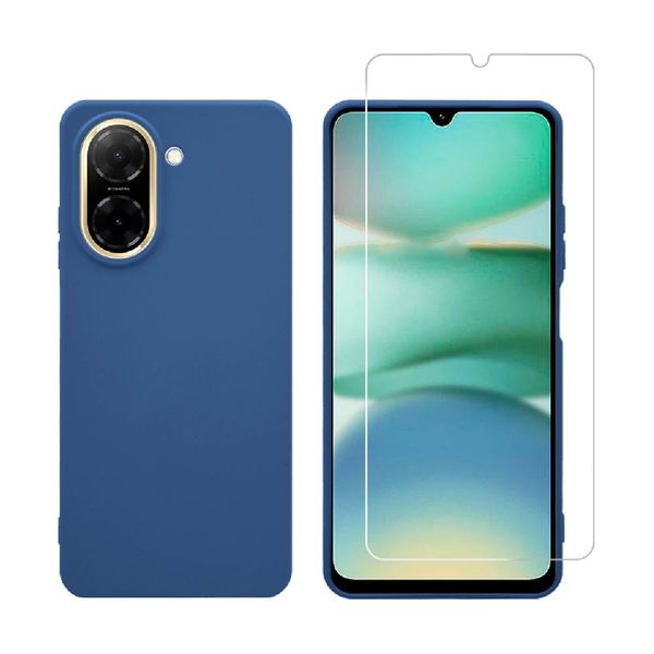 Redshield Για Redmi A5 Silicone Blue Θήκη Κινητού & Προστατευτικό Οθόνης