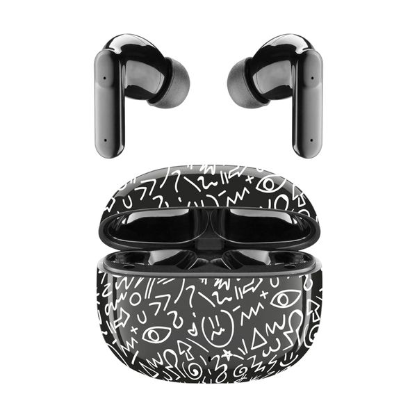 Cellular Line Line Music Sound Fancy True Wireless White Lines Ακουστικά Earbuds