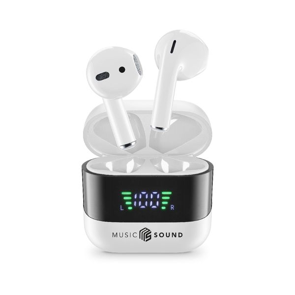 Cellular Line Spark TWS MusicSound White Earbuds