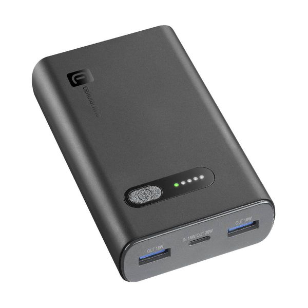 Cellular Line Fast PD 10.000mAh Black Powerbank