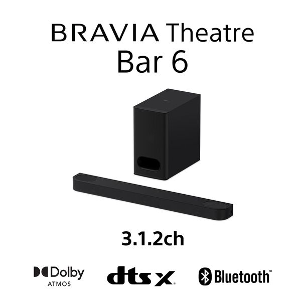 Sony BRAVIA Theatre Bar 6 with Subwoofer - 3.1.2ch Dolby Atmos surround sound with Up-firing speakers Soundbar