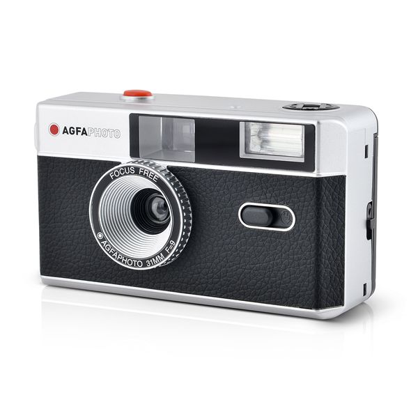 Agfa Reusable Photo Camera με Film Black Αναλογική Φωτογραφική Μηχανή Compact