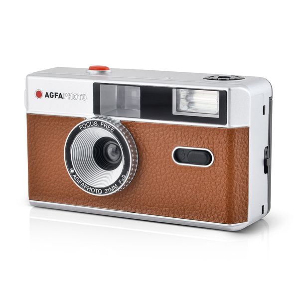 Agfa Reusable Photo Camera με Film Brown Αναλογική Φωτογραφική Μηχανή Compact