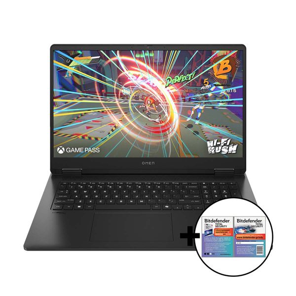 HP Omen 17-db0009nv R9-8945HS/16GB/GeForce RTX 4060 &amp Bitdefender Total Security Laptop