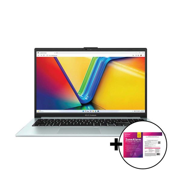 Asus Vivobook Go 15 E1504FA-NJ936W R3-7320U/8GB/512GB/Win 11 Home &amp ZoneAlarm Extreme Security Laptop