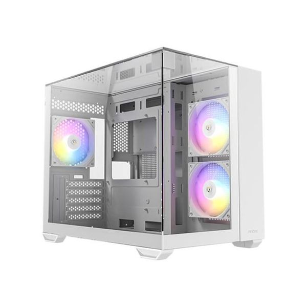 Antec CX600M Trio ARGB Windowed Tempered Glass White PC Case