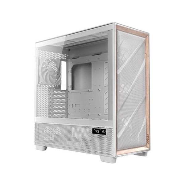 Antec Flux Pro Windowed Tempered Glass White PC Case