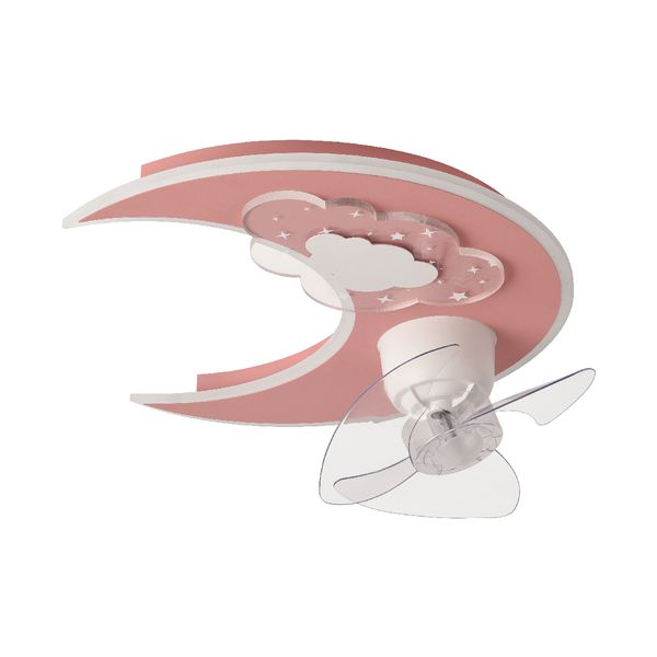 Eurolamp 300-25061 Pink Moon Ανεμιστήρας Οροφής