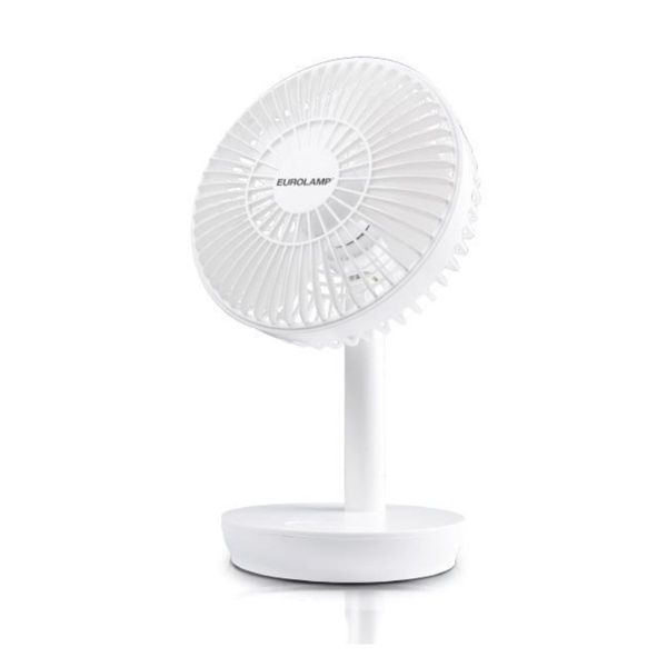 Eurolamp 300-20508 White Ανεμιστήρας Επιτραπέζιος