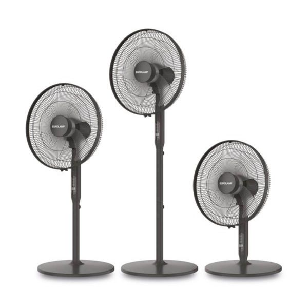 Eurolamp 300-20024 Black Ανεμιστήρας Δαπέδου