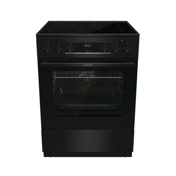 Gorenje GEC6C40BG Black Κουζίνα Κεραμική
