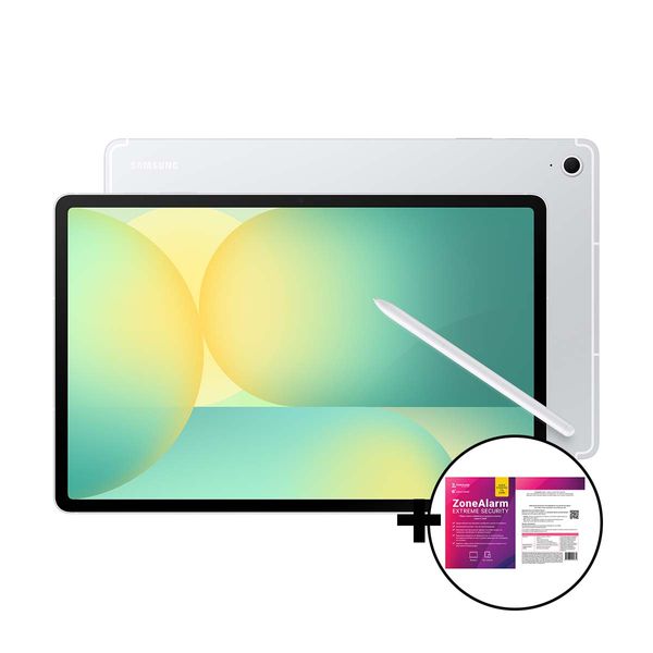 Samsung Galaxy Tab S10 FE+ 8GB/128GB Wi-Fi Silver &amp ZoneAlarm Extreme Security Tablet