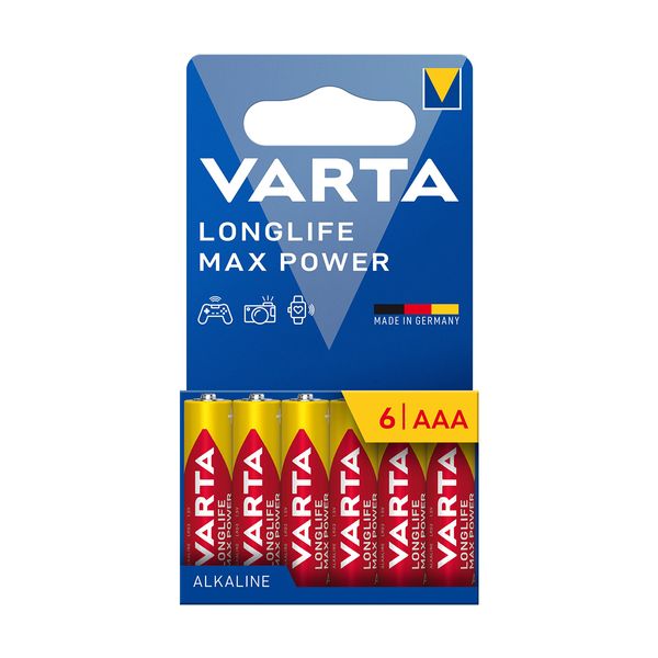 Varta Longlife Max Power AAA 6 τεμ Μπαταρίες Αλκαλικές