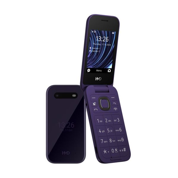 HMD 2660 Flip 4G (2025) Dual Sim Purple Κινητό Τηλέφωνο