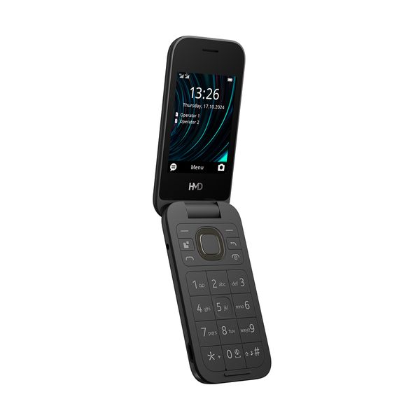 HMD 2660 Flip 4G (2025) Dual Sim Black Κινητό Τηλέφωνο