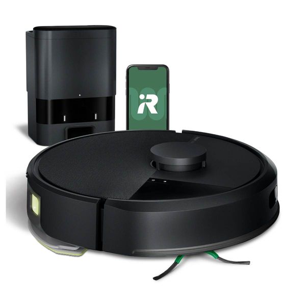 iRobot Roomba Combo 105 με AutoEmpty Dock Black Ρομποτική Σκούπα