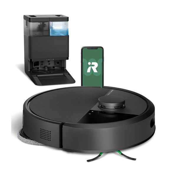iRobot Roomba Plus 405 Combo με AutoWash Dock Black Ρομποτική Σκούπα