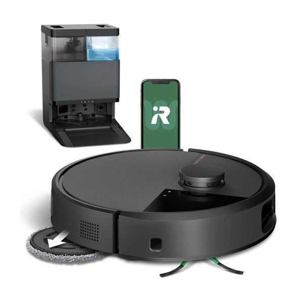 iRobot Roomba Plus 505 Combo Robot με AutoWash Dock Black Ρομποτική Σκούπα
