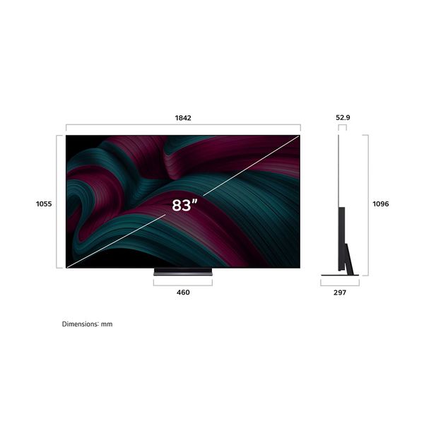 LG OLED evo C5 83C54 83" AI TV Τηλεόραση Smart 4K
