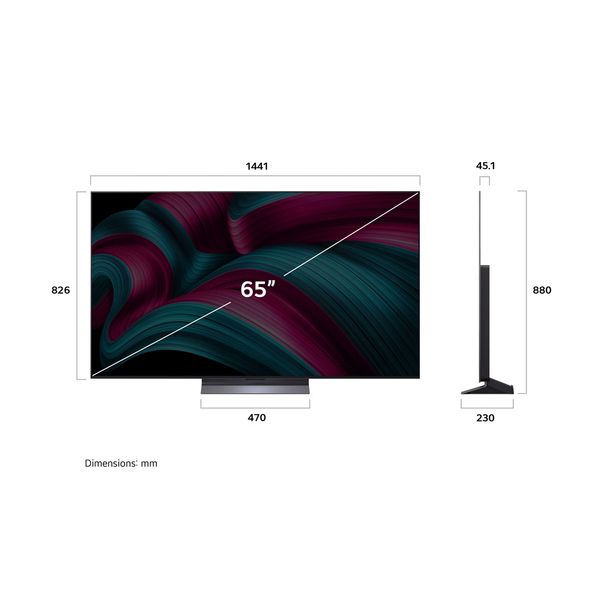 LG OLED evo C5 65C55 65" AI TV Τηλεόραση Smart 4K