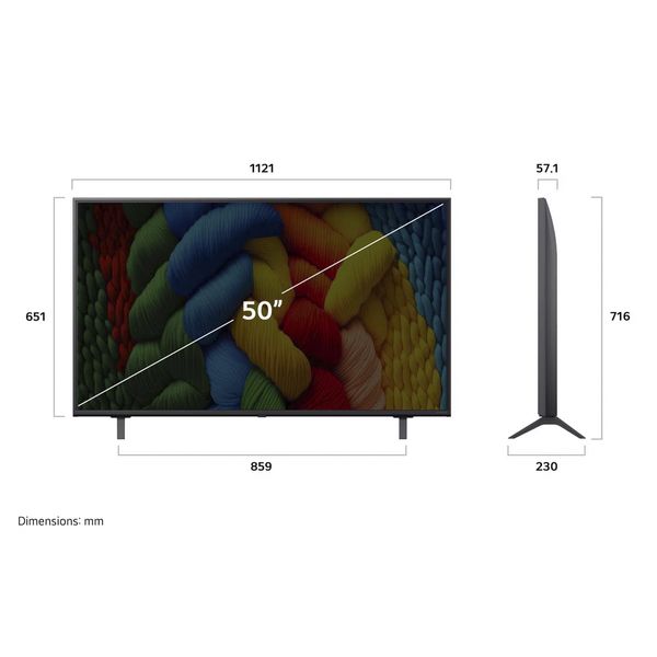 LG NanoCell 50NANO81A6A 50" AI Τηλεόραση Smart 4K